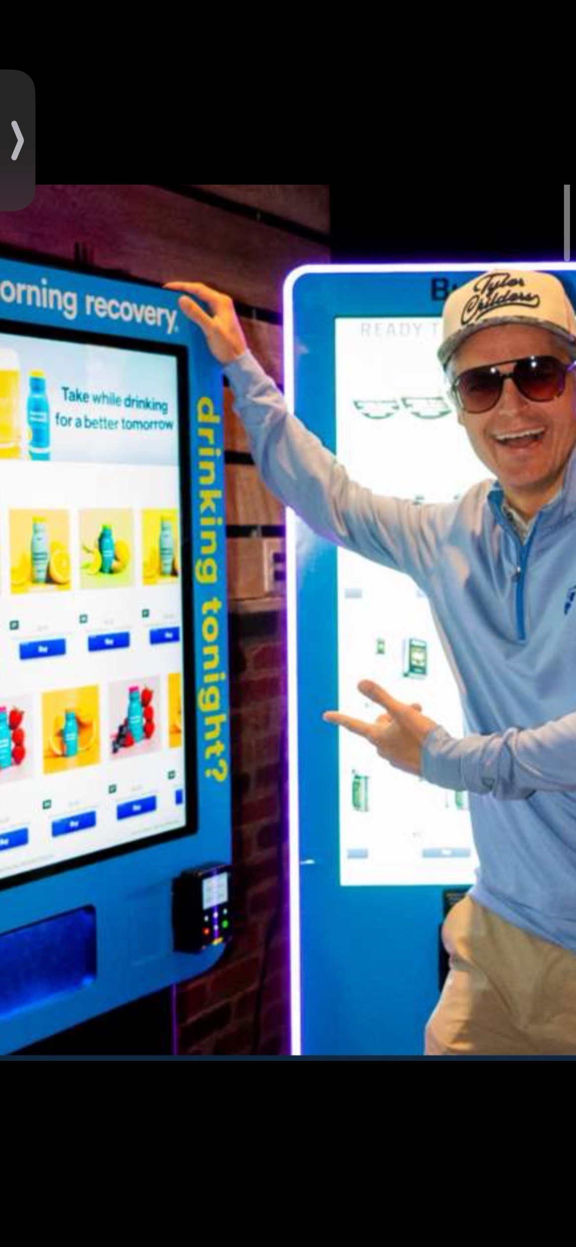 Happy Venue Owner with VapeRush Machines